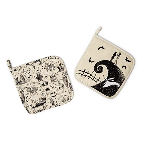 Disney The Nightmare Before Christmas Kitchen Pot Holders, Set of