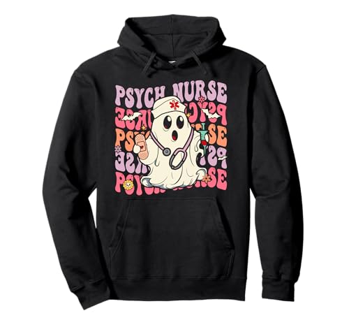 Retro psych nurse groovy halloween psychiatrische krankenschwester pullover hoodie