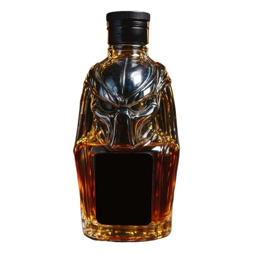 Decantador De Whisky - Decantadores De Alcohol De 300ml - Recipiente Vacío Con Tapa Hermética Diseño Tridimensional Para Bebidas Vino Cava Hogar Reuniones