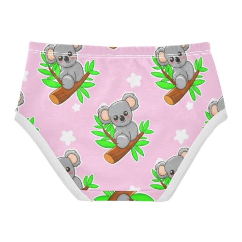 Designer Toddler Underwear Custom 2t Cotton Little Girl Panties Cute Cartoon Koalas Pink Underpants Briefs2