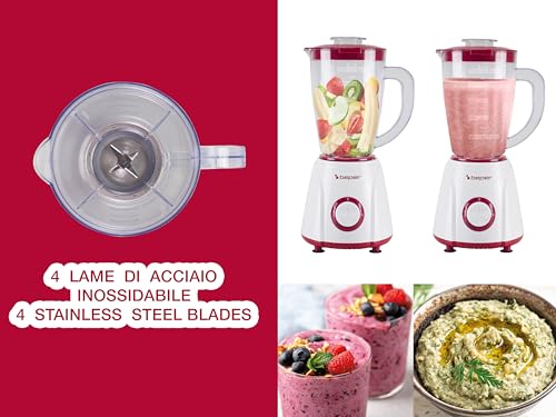Mixeur de table pour crèmes sans grumeaux avec pichet 1,5 L