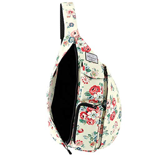 KAMO Sling Backpack - Travel Rope Bag Crossbody Pack for Women Men Teens - Waterproof Outdoor Shoulder Backpack for Trekking Bicycle Sport Hiking Camping