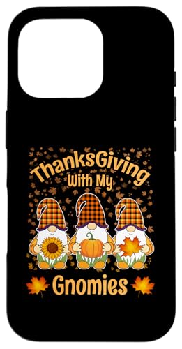 面白い秋のノーム 紅葉 感謝祭 With My Gnomies スマホケース iPhone 16 Pro 用