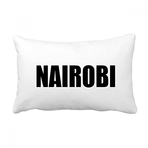 Coussin lombaire contre le mal de dos motif Nairobi Kenya multicolore