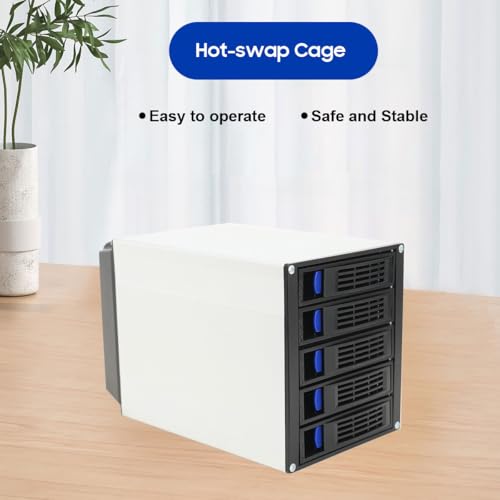 Cage para Disco Duro Interno 3 bahías 5.25" para 5 HDD SATA/SAS miniatura 5