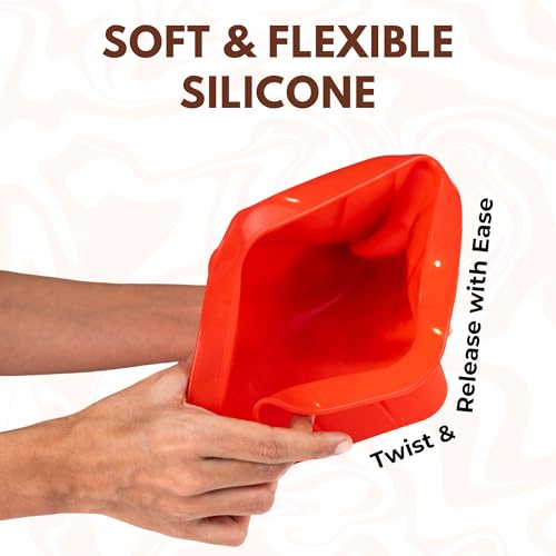 Image of Aditi Silicon Mould, Square (6 inches) | Premium Food Grade Quality | BPA Free & Non Toxic | Non-Stick & Reusable Mould | Ideal for Baking Cake | Soft, Flexible & Durable