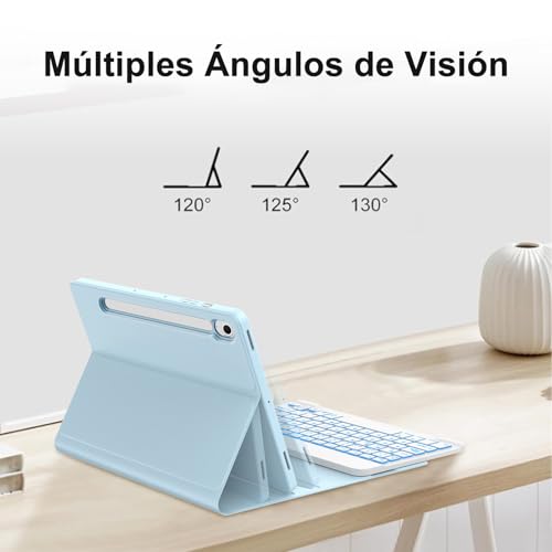 Funda teclado español para Samsung Tab S9 FE que soluciona la escritura sin Ñ 3