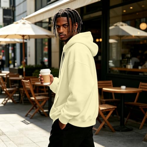 Hooded Sweatshirt Men Fleece Quarter Zip Pullover Hoodie Kangaroo Pocket - image 5