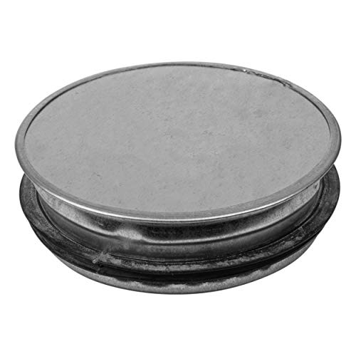 4\" inch Duct End Cap - Duct Cap - Outlet Cap - Round Metal Cap - Dryer Vent Plug - Ducting Plug - Thumbnail 2
