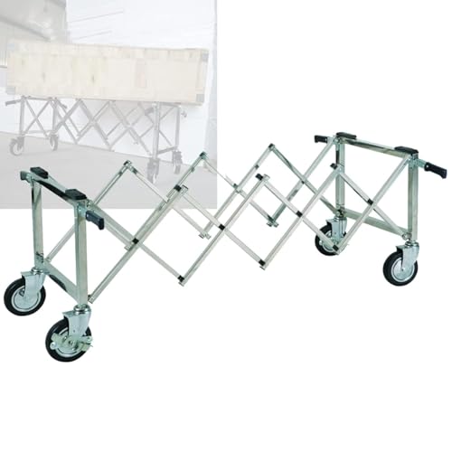 Camión funerario, transportador de ataúd de aleación de aluminio, carrito de cama funeraria ligero, camión de iglesia para ataúdes y uso funerario