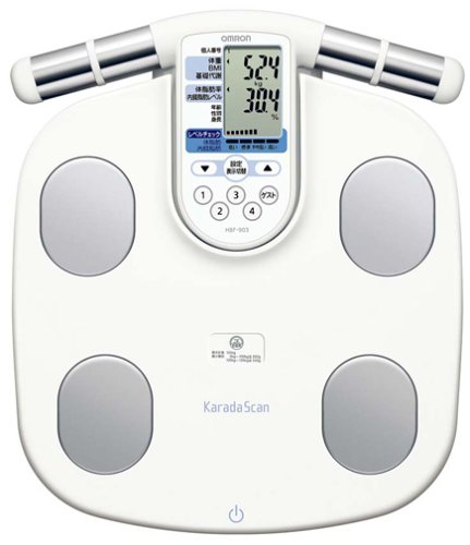 OMRON 体重体組成計 HBF-230T カラダスキャン シャイニーホワイト 体重体組成計 HBF-230T-SW カラダスキャン シャイニーホワイト