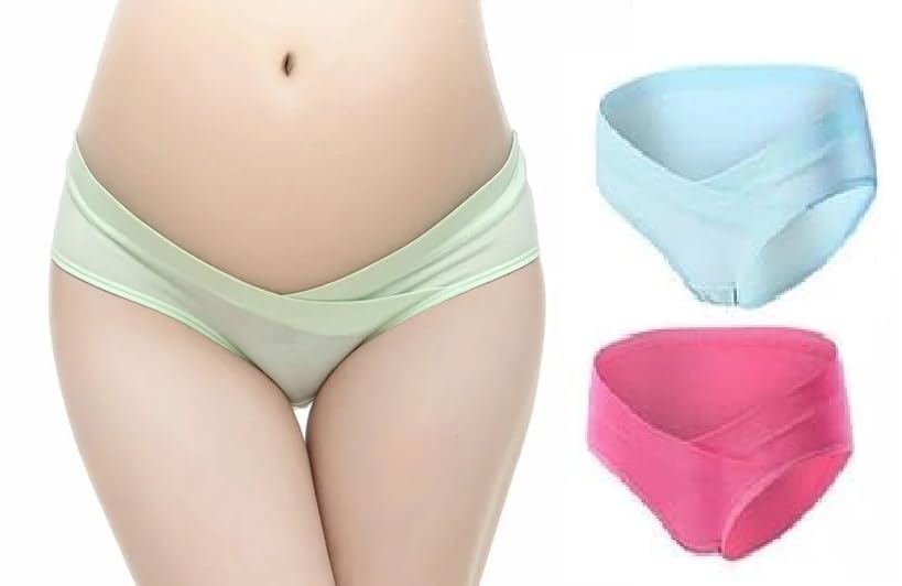 Women's High Waist Soft Comfy Cotton Maternity Panty|Pregnancy Panty Special Day for Women Maternity Panties Plus Size Pack of 2-image-19