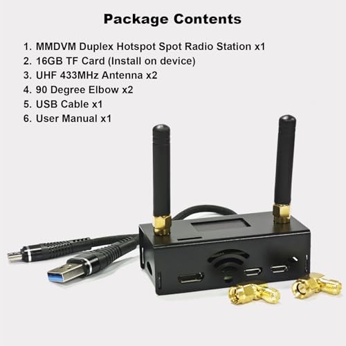 Image of AURSINC Upgraded MMDVM Duplex Hotspot Spot Radio Station WiFi Digital Voice Modem Work Contained with Raspberry Pi Zero 2W, Supports C4FM YSF POCSAG NXDN DSTAR P25 DMR, Pi-Star /WPSD