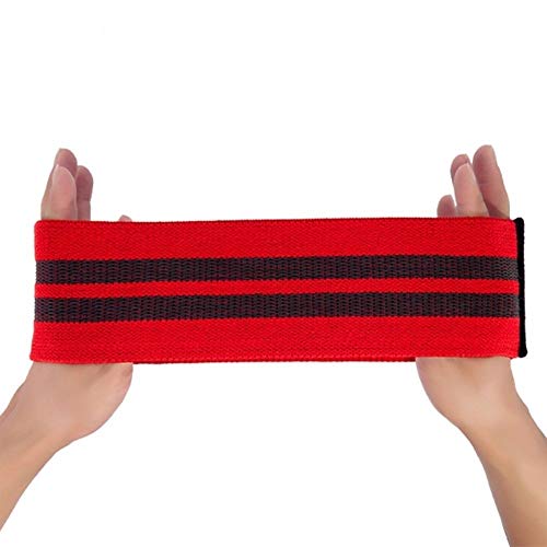 Huanhog Hip-Neck Yoga Resistance Band for Workout Leg Exercise Thigh Back Glute Fitness Band Gym Yoga Strong Stretching Training Bands Exercise Bands Resistance (Color : Red)