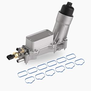 926-876 Upgraded Aluminum Engine Oil Filter Housing Comes with Oil Cooler Fit for 2011-2016 Chrysler 200 300 Town Country Dodge Avenger Journey Charger Challenger Caravan Durango Wrangler
