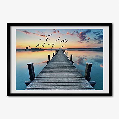 Tableau Photo Jetée En Bois Tulup crée une ambiance zen chambre