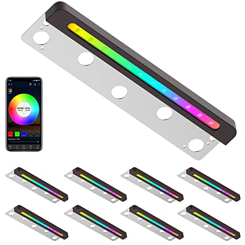 8-Pack Woark Smart Hardscape Lighting, Retaining Wall Lights, 3W 12 Inch, Ip65 Waterproof Step Light, 12V Low Voltage Ac/Dc, Soft White 2700K, Compatible With Alexa & Google Assistant #TOP1