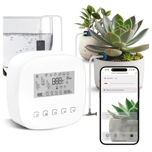 Automatic Drip Irrigation System, Plant Watering Devices with Timer, Plant Watering Devices for 20 Potted Plants, Indoor Outdoor Garden, Raised Beds, Greenhouse& Compatible with Alexa
