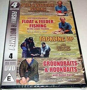 4 Fishing Dvds On 1 Disc (Vol 1) - Pole & Waggler, Float & Feeder, Tackling Up, Groundbaits & Hookbaits