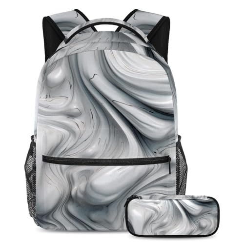 Lot de 6 sacs à dos marbrés grand format pour les voyages étudiants