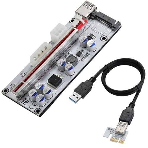 Amazon.co.jp: Mzhou USB 3.0ケーブル付きPCI-E 1X to 16X Riser Card