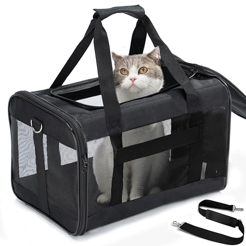 HITSLAM hundebox Faltbar Hundetransportbox Katzentransportbox Katzenbox Transportbox katzentasche für Hund, Katzen, Airline Zugelassen, Reisefreundliche Transporttasche (M) HITSLAM hundebox Faltbar Hundetransportbox Katzentransportbox Katzenbox Transportbox katzentasche für Hund, Katzen, Airline Zugelassen, Reisefreundliche Transporttasche (M)