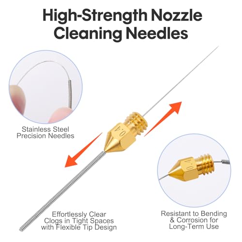 22PCS 3D Printer Nozzle Cleaning Kit, 3D Printer Cleaning Kit - Image 5