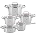 Produktbild Gerlach Superior Topf-Set Edelstahl Kochtopf-Set Induktion Induktionstöpfe-Set Töpfe-Set Induktionsgeeignet Kochgeschirr 5 Stück