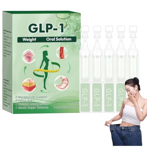 Solución Oral GLP-1 Pro para la Pérdida de Peso. Gotas Naturales de GLP-1. Tratamiento Reafirmante y Adelgazante Corporal.