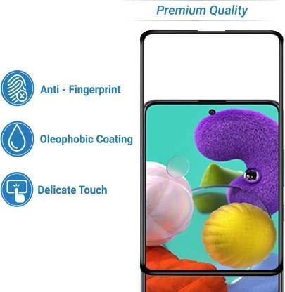 Image of DD SON (Black 11D Tempered Glass for Samsung, Redmi etc (Q-amsung Galaxy A51 /A52 /S20FE /M31S)