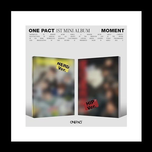 ONE Pact Moment 1st Mini Album 2 Version SET CD+76p Magazine+2p PhotoCard+1ea Letter+1p Polaroid+1ea Sticker+Tracking Sealedの商品画像