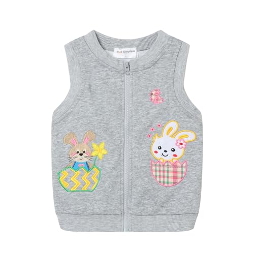 Mud Kingdom Little Boys Girls Vests Outerwear Cute Cartoon Embroidery