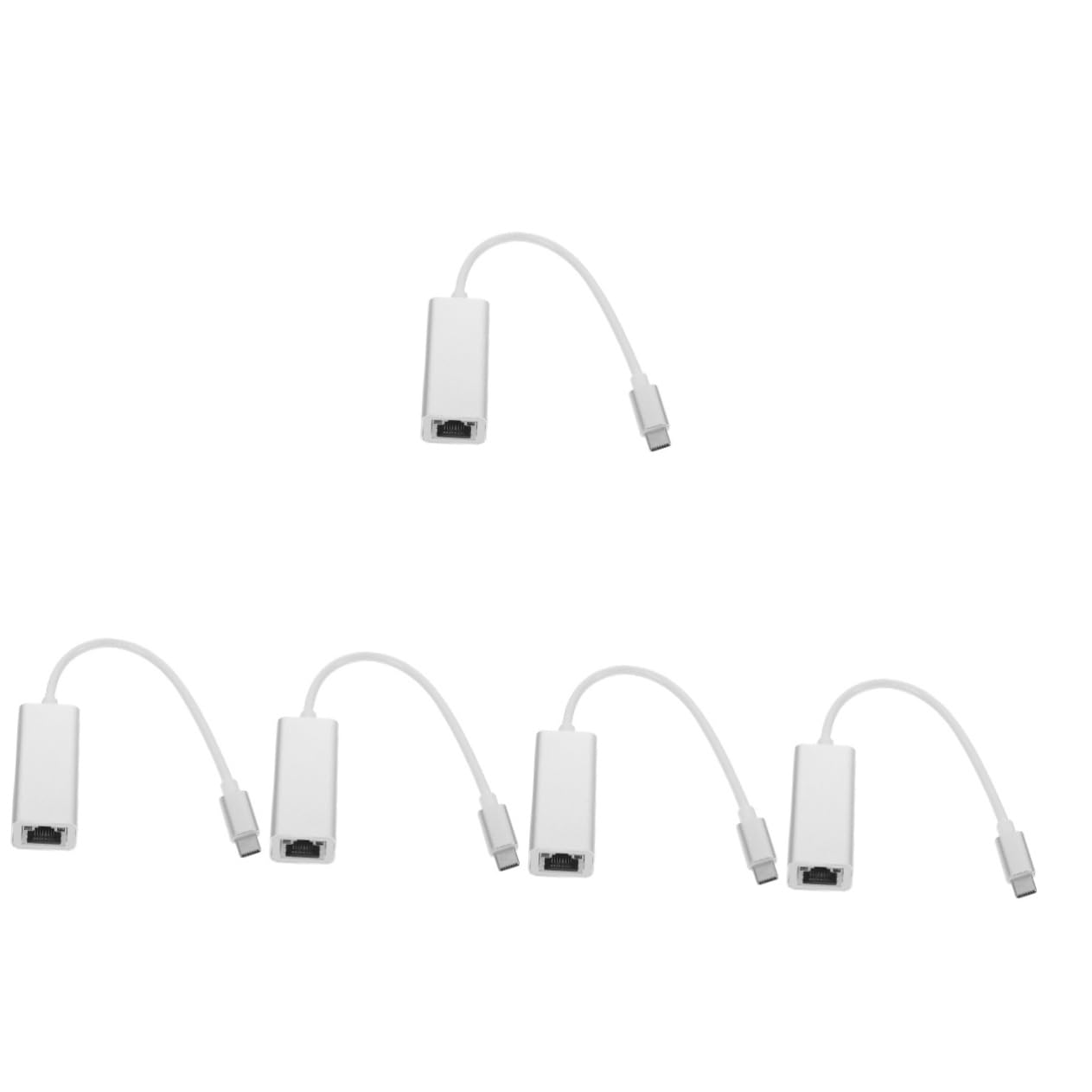 UKCOCO 5pièces Adaptateur USB-c vers Ethernet Mbps Connecteur Compatible avec Pc Et Téléviseurs Utilisation Facile sans Alimentation Externe