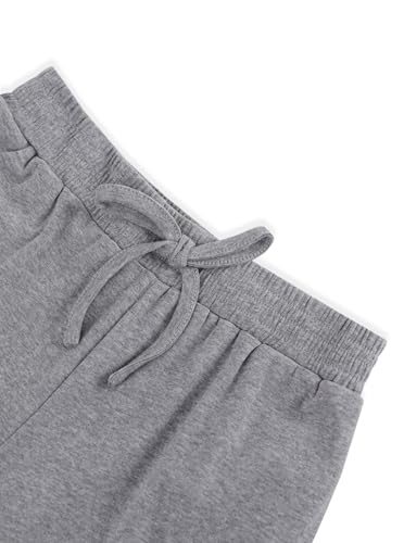 Girls Wide Straight Leg Loose Sweatpants Elastic Waist Drawstring Jogger Pants3