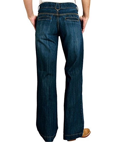 Stetson Apparel Womens Relaxed Fit Dark Wash 214 City Trouser Jeans Blue4