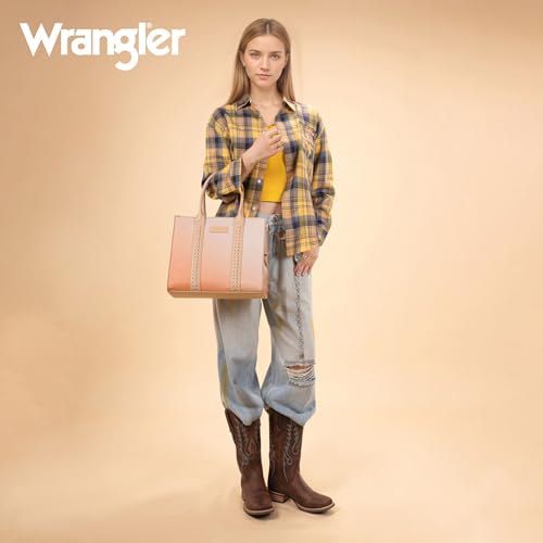 Image of Montana West x Wrangler Tote Bags Purses for Women Work Top-Handle Handbags with Strap
