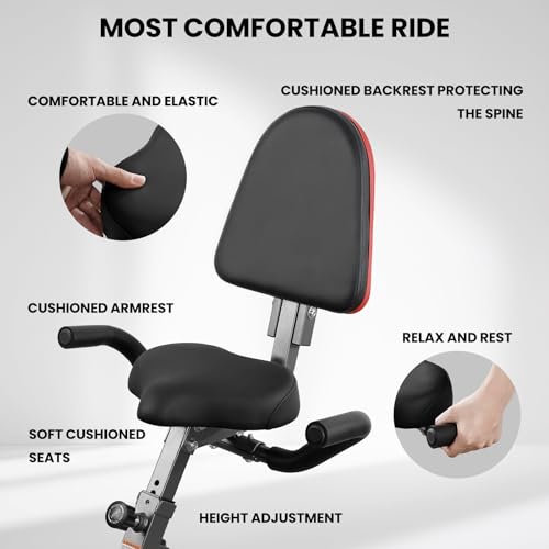 Bodioo 001 Exercise Bike Stationary Bike Folding Exercise Bike thumb #3