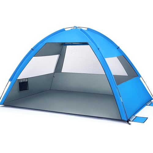 Carpa de playa grande plegable Mobestech para 3-4 personas miniatura 1