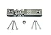 Produktbild GU Türschnäpper 8-750, K-17068-00-0-1 mit Rollzapfen & SN Montagematerial für 4mm Falzluft, Metall, hell verzinkt, Silber, T-förmig, outdoor, Industriell, Schlüsselsperre, Rostfrei, 1 Stück