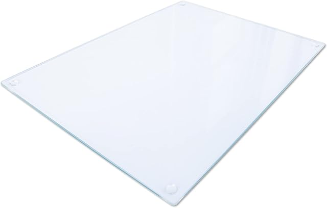 Clear Glass Chopping Board | Clear Glass Worktop Saver | Clear Worktop Saver | Clear Glass Worktop Protector | Clear Surface Protector | Worktop Saver Clear