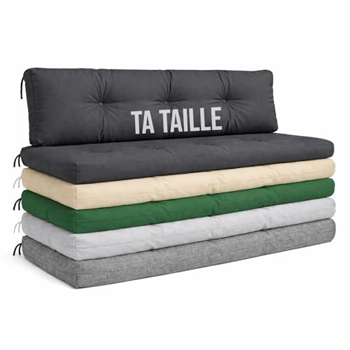 Ferocity Coussin pour balancelle - Personnalisé - Coussin d'assise et de Dossier - Résistant aux...
