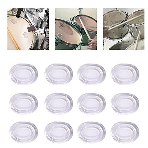 Drum Silencers Soft Clear Trommel Gum demper Resonance Pads voor toonregeling 12st - Image 4
