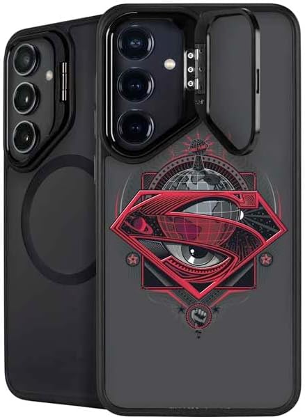 Skinit Kickstand Phone Case Compatible with Galaxy S24 Plus - Officially Licensed DC Comics Superman Color Splatter Design