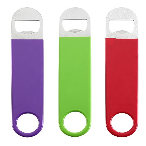 YWQ 3 Pack 7 inch Bartender Bottle Openers,Professional Grade Beer Bottle Openers, Speed Openers
