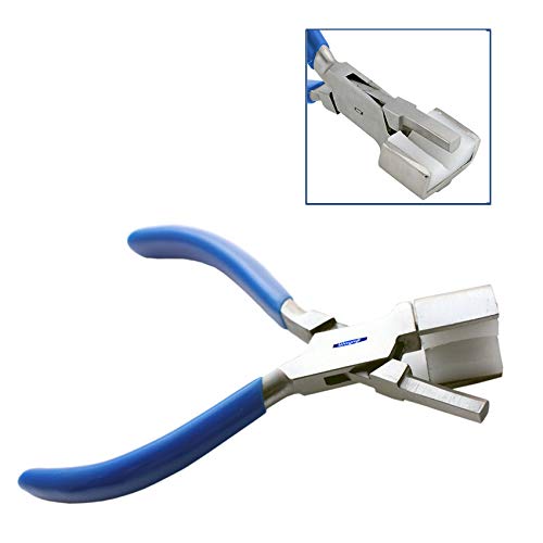 Nylon Jaw Pliers Ring Bending Forming Plier with V-Shape Block Shaping Bending