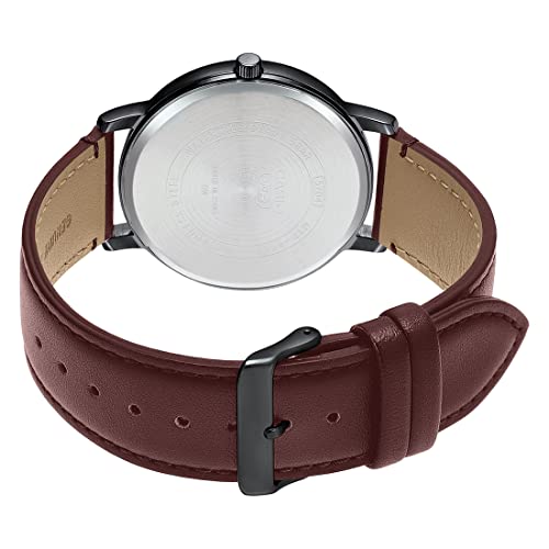 Casio Men Leather Analog Black Dial Watch-Mtp-B310Bl-5Avdf, Band Color-Brown - Image 4