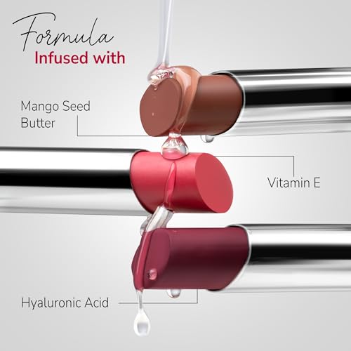 Image of Mila Beaute 24 Hrs Locked In Lips Transfer Proof Lipstick | Enriched With Mango Seed Butter & Hyaluronic Acid | Transfer Proof Formula with Velvety Texture | Smudge Proof & Highly Pigmented | Shade - (Fresh Rose, 3.2g)