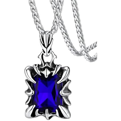 FaithHeart Blue Sapphire Dragon Claw Necklace Cover
