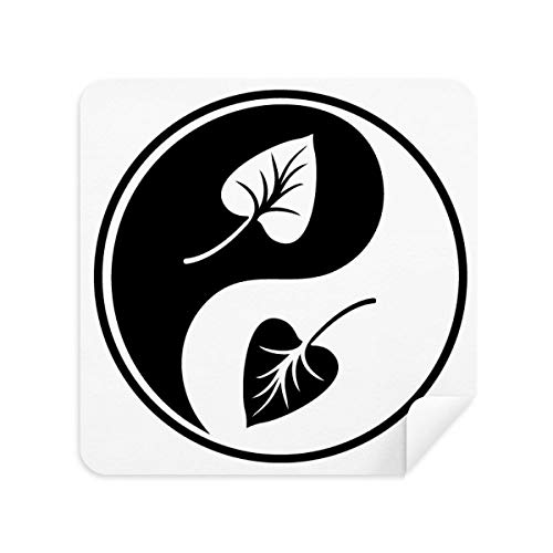 Chiffon yin-yang bouddhiste de nettoyage en daim premium 2 pièces