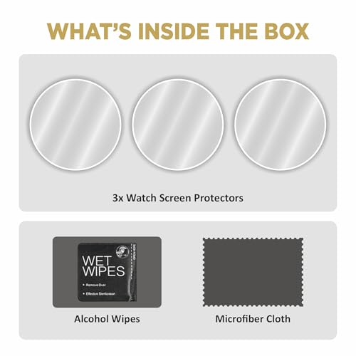 Image of {3 Pack Screen Guard For CMF by Nothing Watch Pro 2 SmartWatch (1.32 inch) | Anti Scratch | HD Clear | Touch Sensitive | Your Smart Screen's 9H Protector [Not Tempered Glass]